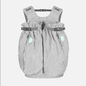 Twin Weego Baby Carrier Grey Seersucker